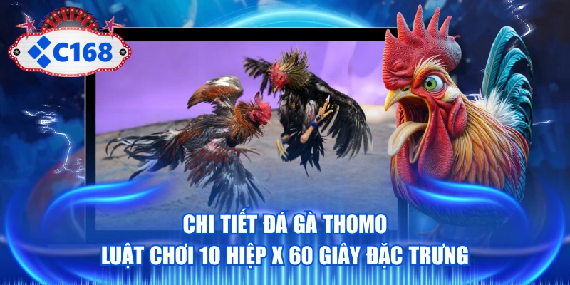 Chi Tiết Đá Gà Thomo - Luật Chơi 10 Hiệp X 60 Giây Đặc Trưng 1 Đá Gà Thomo